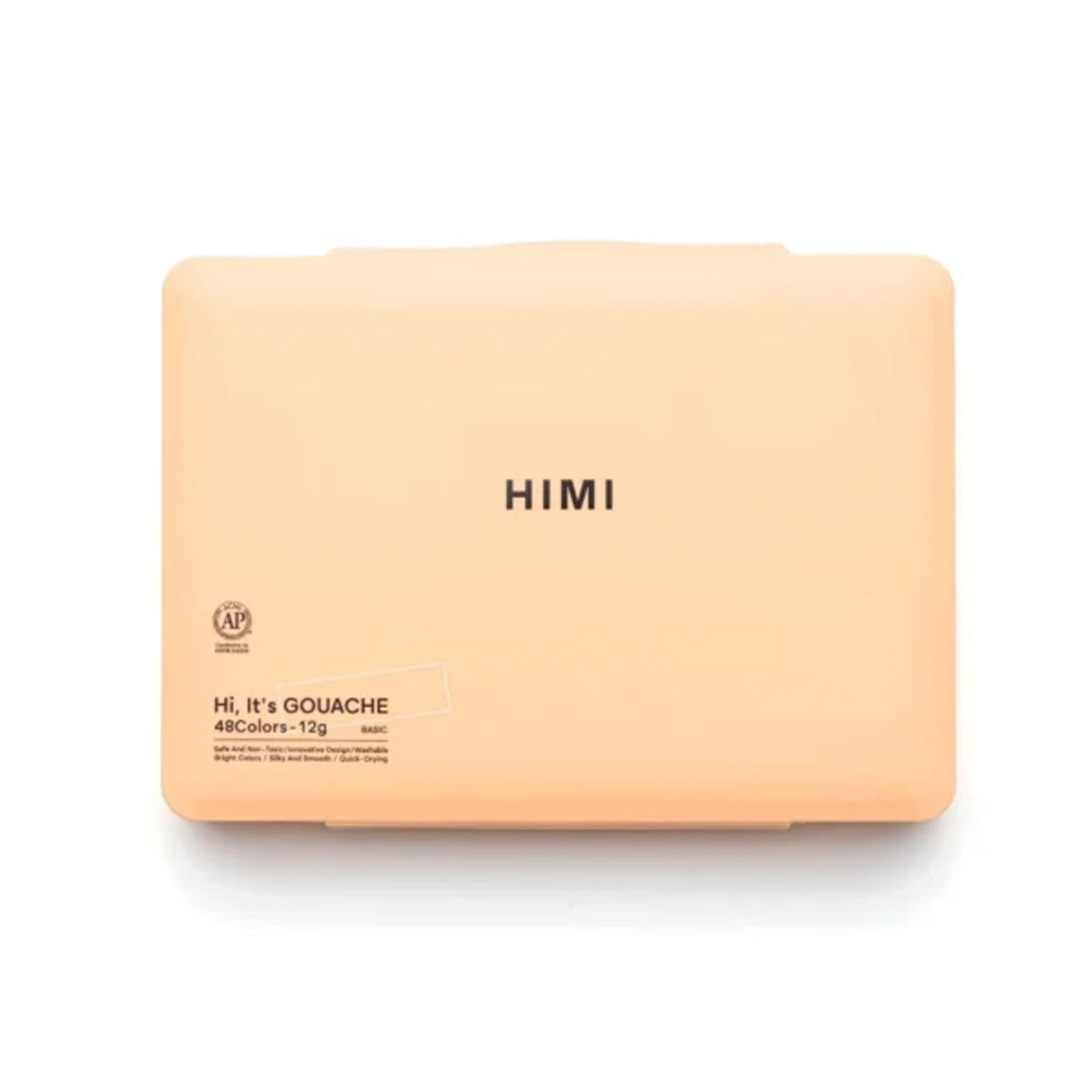 HIMI Twin Cup Gouache Set 48'li (Peach Fuzz Case Edition)-Nemlendirici Sprey Hediyeli