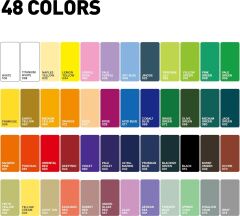 HIMI Twin Cup Gouache Set 48 Renk -Nemlendirici Sprey Hediyeli