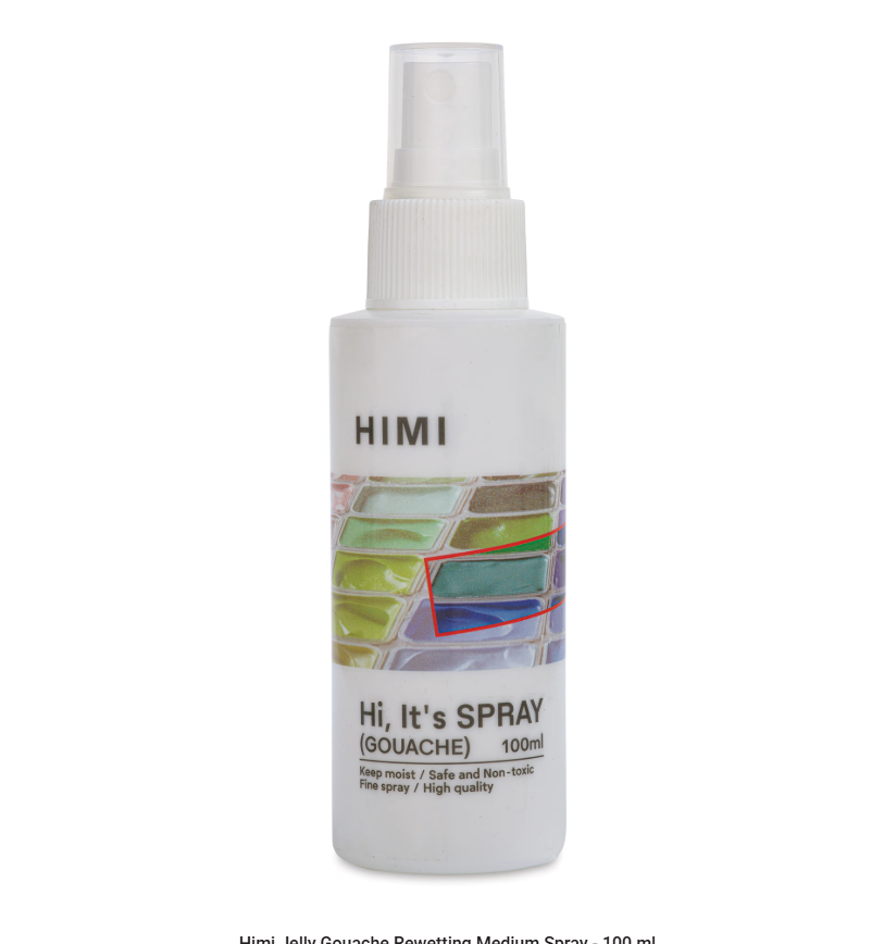 HIMI Spray Gouache Activator 100 ml (Boyayı Nemli Tutar, Yeniden Aktive Eder ve Bakteri Oluşumunu Önler)