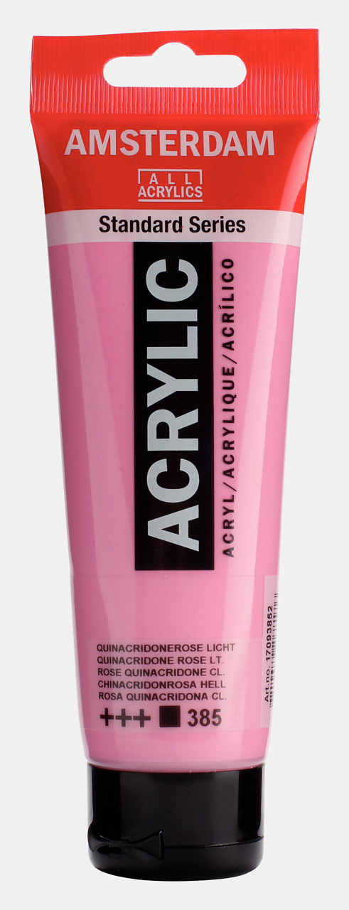 Amsterdam Akrilik Boya 120ml. N:385 Quinacridone Rose Light