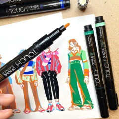 Touch Opaque Marker 8'li Set Fine (0.8 - 1.3 mm)