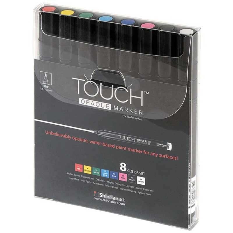 Touch Opaque Marker 8'li Set Fine (0.8 - 1.3 mm)