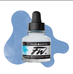 Daler Rowney Fw Ink Akrilik Mürekkep 29.5Ml Shımmerıng Blue 711