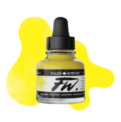 Daler Rowney Fw Ink Akrilik Mürekkep 29.5Ml Lemon Yellow 651