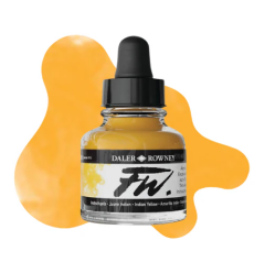 Daler Rowney Fw Ink Akrilik Mürekkep 29.5Ml Indıan Yellow 643