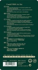 Faber-Castell 9000 Dereceli Kurşun Kalem Seti, 12’li (8B, 6B, 4B, 2B, B, HB, F, H, 2H, 3H, 4H, 5H)