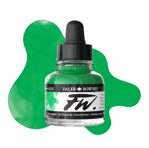 Daler Rowney Fw Ink Akrilik Mürekkep 29.5Ml Emerald Green 335