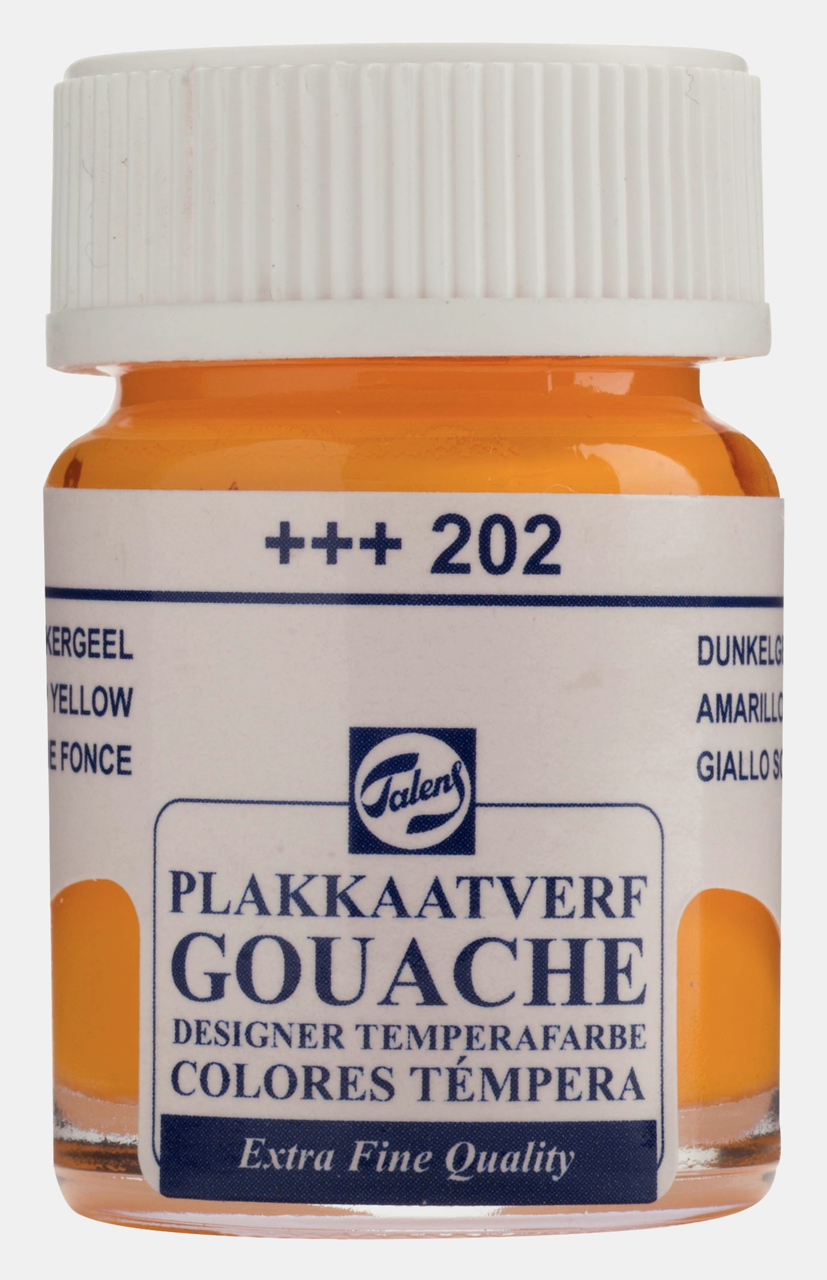 Talens Guaj Boya 16 ml - Deep Yellow 202