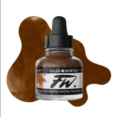 Daler Rowney Fw Ink Akrilik Mürekkep 29.5Ml Burnt Umber 223