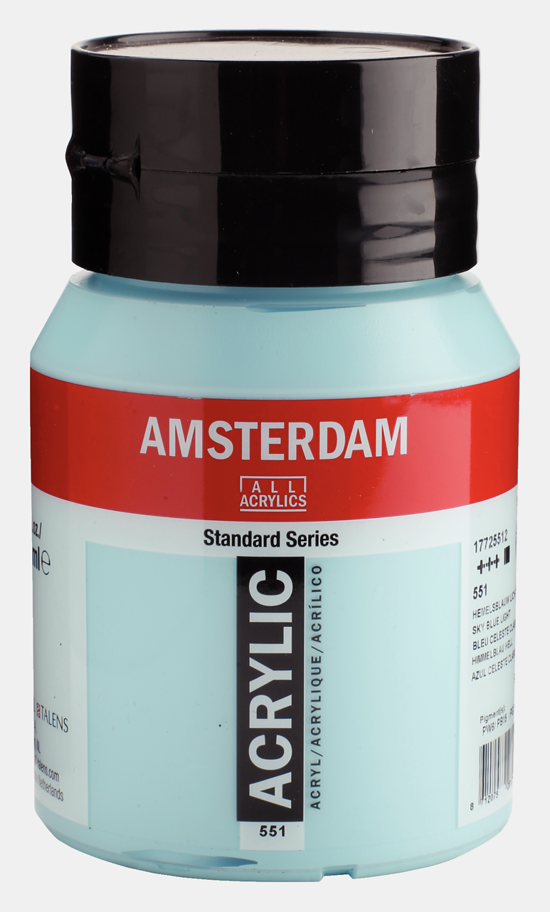 Amsterdam Akrilik Boya 120ml. N:551 Sky Blue Light 500 ml