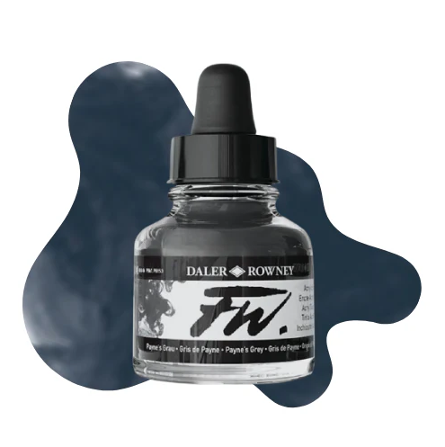 Daler Rowney Fw Ink Akrilik Mürekkep 29.5Ml Paynes Grey 065
