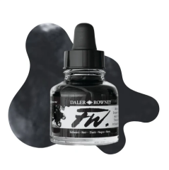 Daler Rowney Fw Ink Akrilik Mürekkep 29.5Ml Black (Indıa) 028
