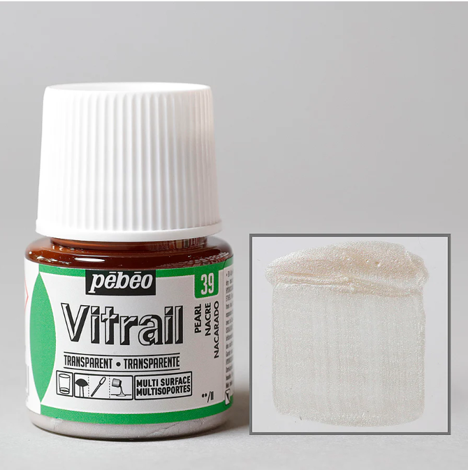 Pebeo Vitrail Cam Boyası 45 Ml Şişe Pearl 39