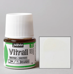 Pebeo Vitrail Cam Boyası 45 Ml Şişe White 20