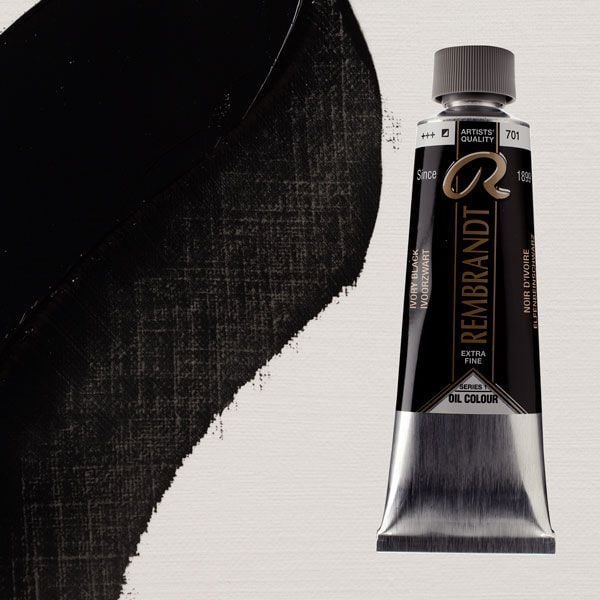 Rembrandt Yağlı Boya 150 ml 701 Ivory Black