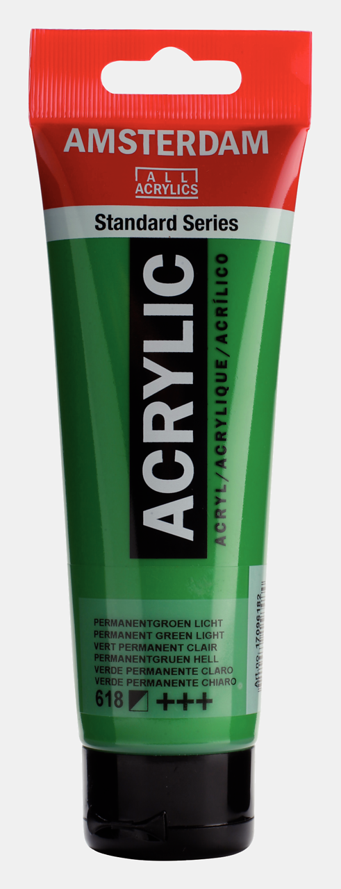 Amsterdam Akrilik Boya 120ml. N:618 Permanent Green Light