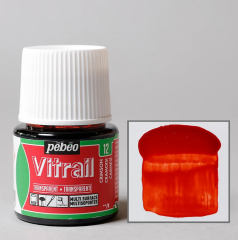 Pebeo Vitrail Cam Boyası 45 Ml Şişe Crimson 12