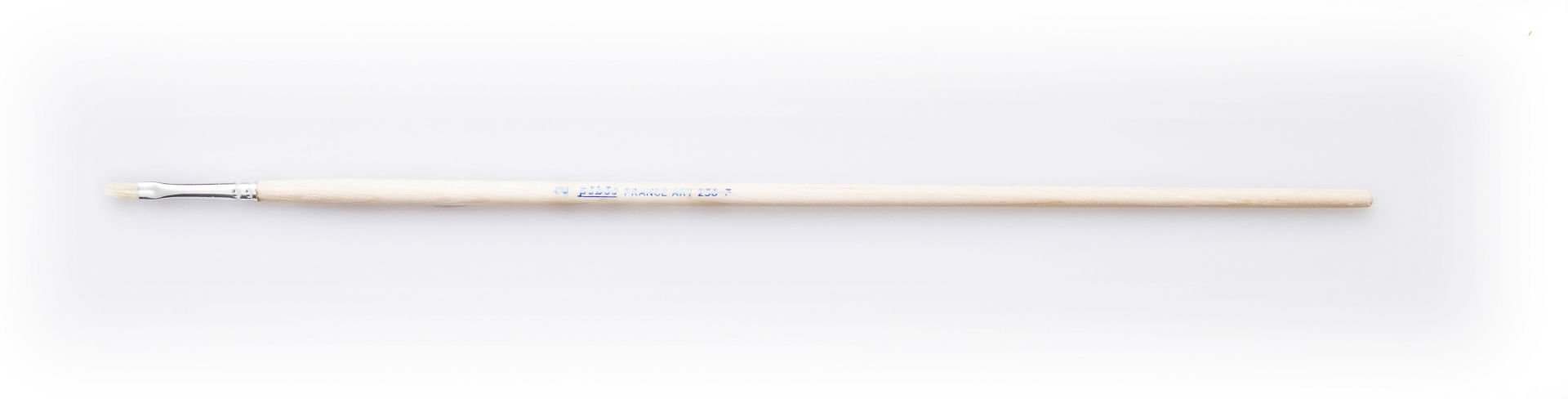 Pebeo 258-F Sert Doğal Kıl Düz Kesik Uçlu Fırça  (Uzun Sap) No. 2