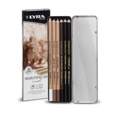 LYRA Rembrandt Sketching Set Box 6'lı Metal Kutu