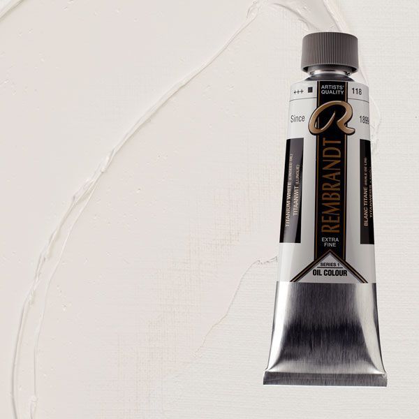 Rembrandt Yağlı Boya 150 ml 118 Titanium White (Linseed Oil)