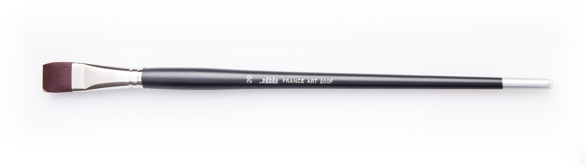 Pebeo 200F Sentetik Kıl Düz Kesik Uçlu Fırça  (Uzun Sap) No. 20