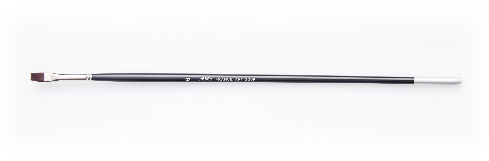 Pebeo 200F Sentetik Kıl Düz Kesik Uçlu Fırça  (Uzun Sap) No. 6